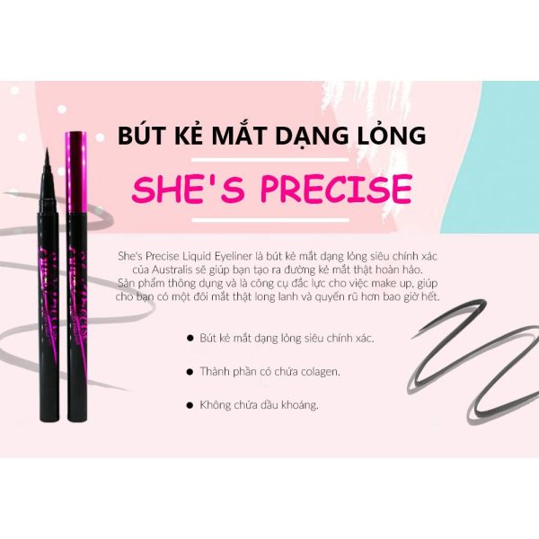Bút Kẻ Mắt Australis Siêu Mảnh Không Lem Không Trôi - Hình ảnh 3