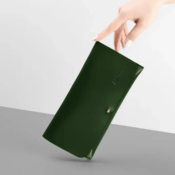 Bộ Cọ Trang Điểm Vacosi 12 Cây Kèm Ví Xanh Rêu - BC35 - Hình ảnh 4