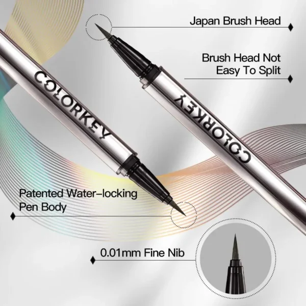 Bút Kẻ Mắt Colorkey Chống Nước Lâu Trôi N01 Đen 0.5g - Hình ảnh 2