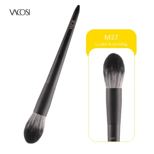 Cọ Đánh Nền Vacosi Đầu Dẹp Nhỏ F06 Foundation Brush - Hình ảnh 2