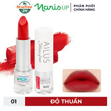 Son Lì Naris Ailus Mịn Môi Màu 4g Stress Free Lipstick