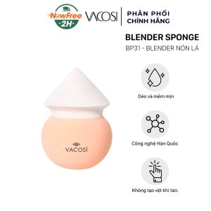 Bông Phấn Ướt Vacosi Hình Nón Lá BP31 (1 Cái) Blender Sponge