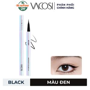 Bút Kẻ Mắt Nước Vacosi 24H Không Lem Màu Đen (Bản Mới) 0.6g