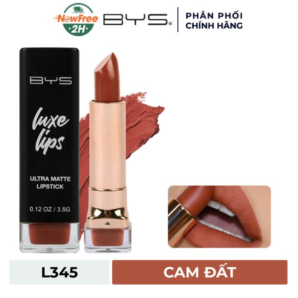 Son Thỏi Lì BYS Mịn Môi 3.5g Luxe Lips Ultra Matte Lipstick - Hình ảnh 5