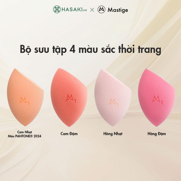 Mút Trang Điểm Mastige Kháng Khuẩn (1 Cái) Antibacterial Sponge - Hình ảnh 3