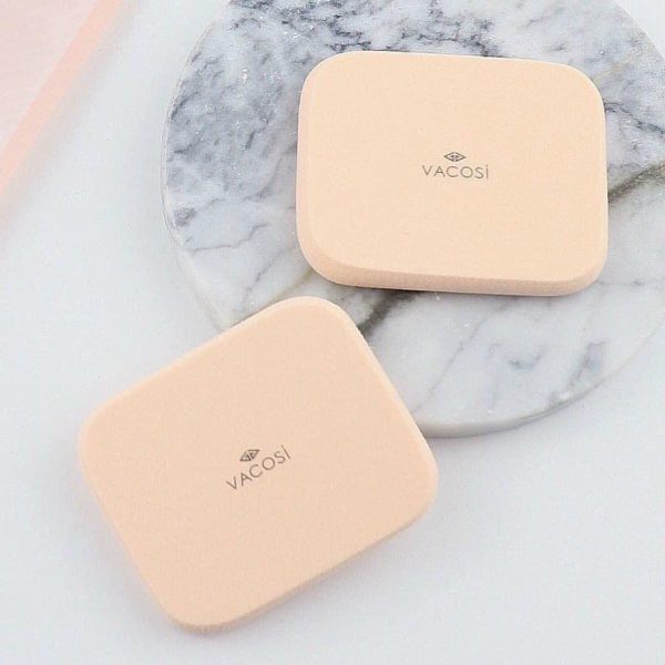 Bông Phấn Ướt Vacosi Vuông Nhỏ BP04 (Bịch 2 Cái) Small Square Sponge - Hình ảnh 3